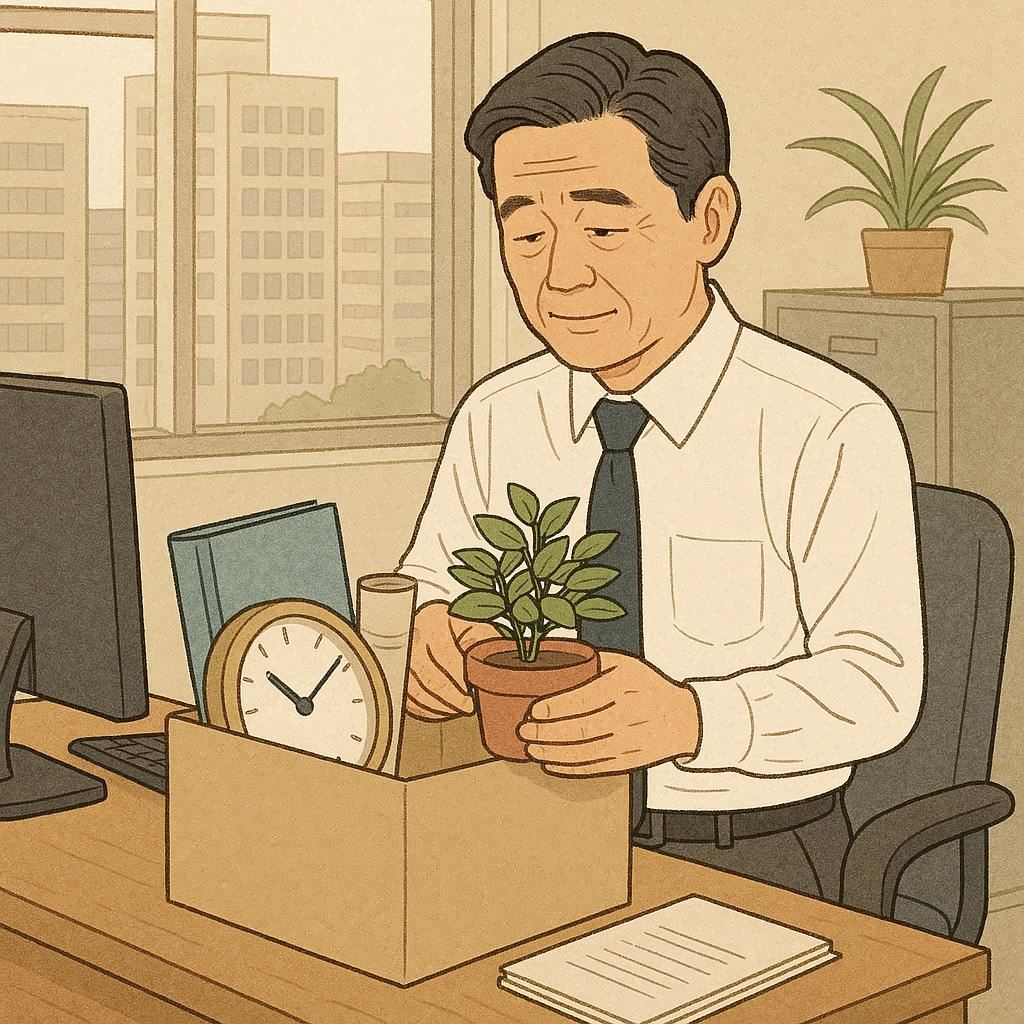 은퇴 준비 중인 남자