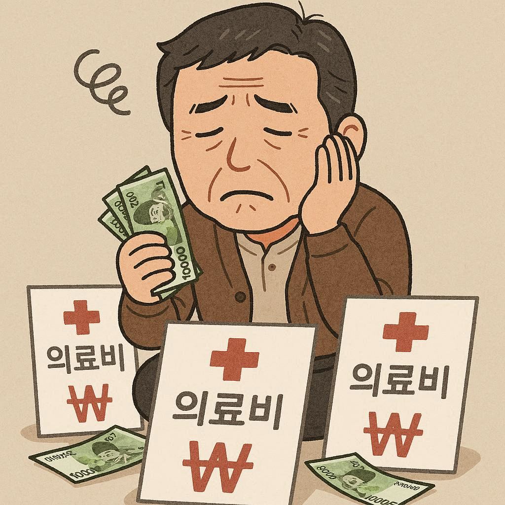 의료비지원이 필요한 사람의 모습