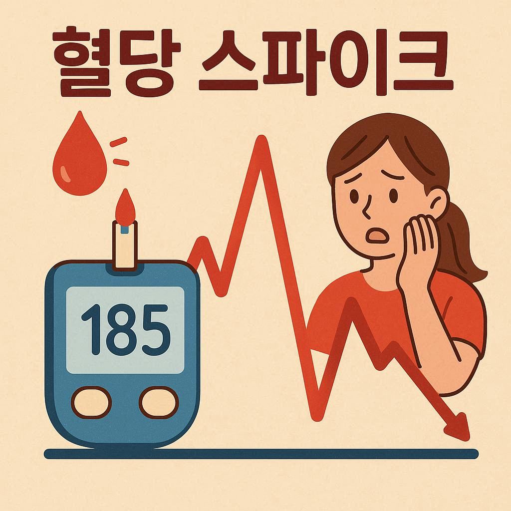 혈당 스파이크에 놀란 사람
