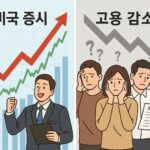 고용위축과 미증시 상승