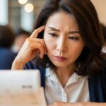 고민하는 중년 여성